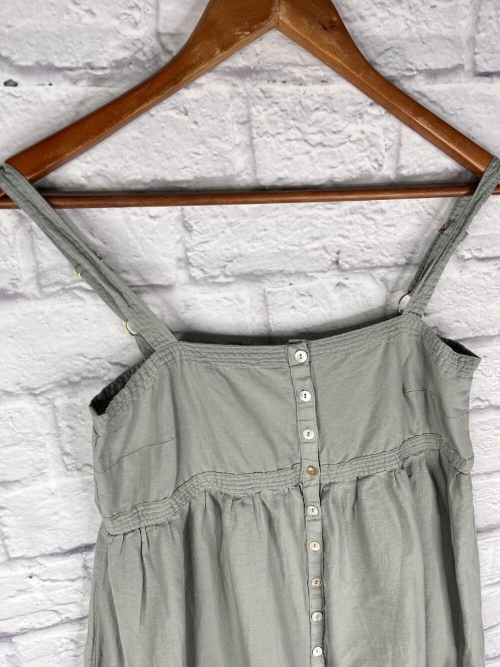 NATURAL LIFE Women's Light Mint Sleeveless A-Line Tiered Shirt Dress XS - Picture 2 of 6